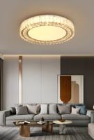 Lustre en cristal, lustre en cristal LED de style moderne minimaliste pour le salon et la chambre à coucher