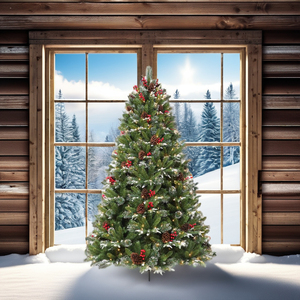Sapin de Noël Artificiel de Luxe Haute Densité 1,5m-3m Pré-Éclairé Charnière Écologique Durable Grande Taille Vente en Gros Direct Usine - Product Image 1