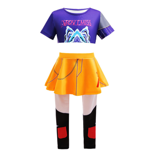 Vestito da Cacciatrice di Streghe con Maniche Volanti per Bambine, <span class=keywords><strong>Costume</strong></span> di Halloween, 100% Poliestere con Stampa Digitale - Product Image 3