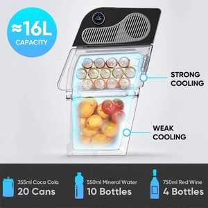 Nuevo Refrigerador Portátil Compacto Termoeléctrico para Vehículo, Mini Nevera para Auto Tesla Modelo Y, Capacidad de 16L, Pantalla Digital, para Exteriores - Product Image 4