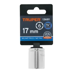 BOX 6 Douille 17 mm, 6 points, entraînement 3/8 po, TRUPER - Product Image 4