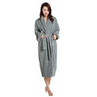 Peignoir de luxe en gaze de coton jacquard épaissie à 6 couches, peignoir personnalisé pour homme 3