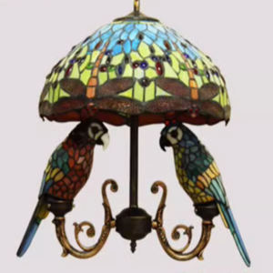 Lustre de bar et de club, verre teinté <span class=keywords><strong>Tiffany</strong></span>, parapluie, perroquet, lampes suspendues, balcon, allée, <span class=keywords><strong>papillon</strong></span>, <span class=keywords><strong>lampe</strong></span> suspendue - Product Image 5