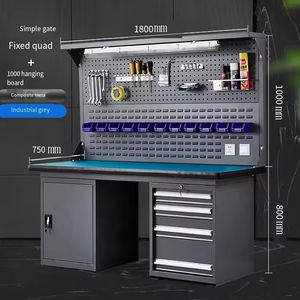 Estación <span class=keywords><strong>de</strong></span> <span class=keywords><strong>Trabajo</strong></span> para Personal <span class=keywords><strong>de</strong></span> Taller 2026 <span class=keywords><strong>con</strong></span> <span class=keywords><strong>Panel</strong></span> <span class=keywords><strong>de</strong></span> <span class=keywords><strong>Herramientas</strong></span>, Almacenamiento para Garaje, <span class=keywords><strong>Banco</strong></span> <span class=keywords><strong>de</strong></span> <span class=keywords><strong>Trabajo</strong></span> Industrial <span class=keywords><strong>con</strong></span> Cajones - Product Image 4