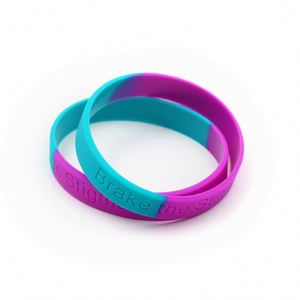 Pulseras de Silicona Personalizadas con Logotipo Grabado, Pulseras de Goma para Fiestas, Pulseras Deportivas - Product Image 1