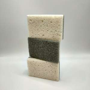 إسفنج تنظيف الأطباق السحري القابل للتحلل البيولوجي من لب الخشب المضغوط بشعار مخصص لإزالة البقع والأوساخ في المطبخ - Product Image 5