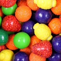 Fourniture en vrac OEM Chewing-gum Boule fruitée Motif pastèque Goût sucré Sans sucre Menthe Café Aromatisé Bubble-Gum Boîte Bouteille Sac