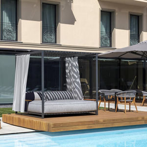 Decoout Factory Sale Modern Design <strong>Outdoor</strong> <strong>Daybed</strong> Garden Patio Aluminum Double <strong>Daybed</strong> - Product Image 2