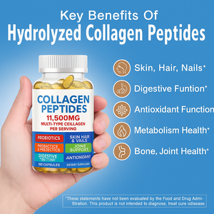 Cápsula para blanquear la piel, extracto de granada de ácido hialurónico, cápsula de péptidos de colágeno marino con coenzima - Product Image 2