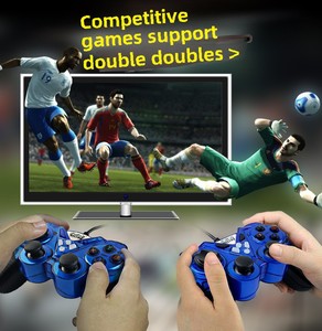 Hui Kang 8600 Android TV PC hơi nước trò chơi điều khiển 360 USB có dây hai người chơi điện thoại di động rung cần điều khiển trò chơi Bộ điều khiển - Product Image 3