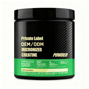 Créatine Monohydrate en Poudre Pré-entraînement Formule Sans Sucre avec Protéines de Lactosérum pour la Prise de Masse - Product Image 1