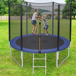 <span class=keywords><strong>Trampoline</strong></span> sécurisé <span class=keywords><strong>de</strong></span> 8 pieds recouvert <span class=keywords><strong>de</strong></span> <span class=keywords><strong>mousse</strong></span>, certifié GS TUV, cadre en acier, enceinte en PVC, tapis en polypropylène - Product Image 6