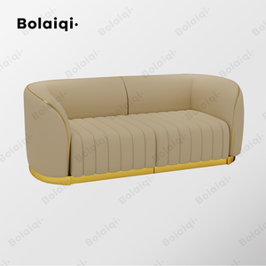 Paket Peralatan <span class=keywords><strong>Salon</strong></span> Rambut Modern BOLAIQI Lengkap dengan Furnitur Warna Beige dan Emas untuk Bengkel Kecantikan - Product Image 3