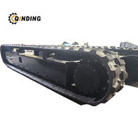 QDRT Châssis à chenilles hydrauliques en caoutchouc personnalisé OEM de 6 tonnes avec moteur de translation pour l'industrie/l'agriculture