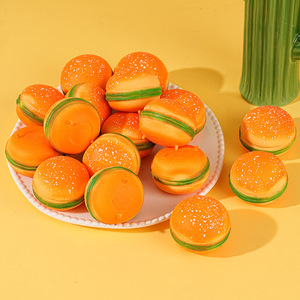 Jouet hamburger compressible en TPR, anti-stress, mini-aliment simulé pour enfants, jouet sensoriel unisexe de 5 à 7 ans - Product Image 3