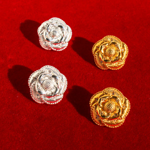 Pendientes de lujo de alta calidad para mujer, pendientes de acero inoxidable chapados en oro de 24 quilates, Pendientes chapados en oro - Product Image 1