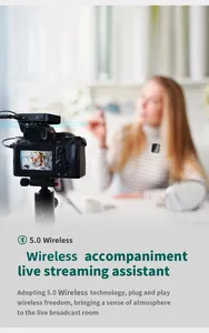 Microphone Lavalier Sans Fil pour Enregistrement Audio et Vidéo TikTok, Micro pour Diffusion en Direct et Utilisation Extérieure avec Étui de Charge - Product Image 4