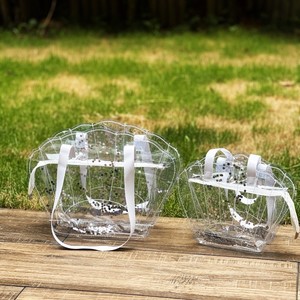 Sac de rangement portable de grande capacité en PVC, transparent, imperméable, en forme de coquille, sac de plage transparent pour femmes, voyage, natation - Product Image 4