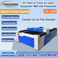 Tounjen 1325 Máquina de Corte y Grabado Láser CO2 de Alta Precisión CNC con Refrigeración por Agua Leadshine para Corte de Acrílico y Materiales No Metálicos