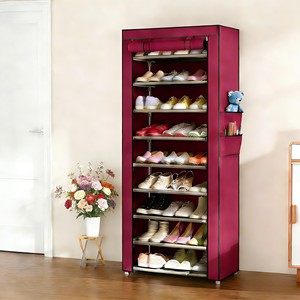 New Fabric Shoe <b>Rack</b> Dust Proof Removable Shoe <b>Rack</b> Space Saving Multi Layer Height Enhancedshoe Storage <b>Rack</b> - Product Image 3