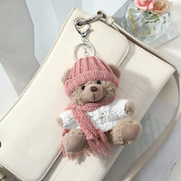 Jouets en peluche personnalisés en gros, mignons ours en peluche en coton, animaux en peluche doux, porte-clés 18 cm