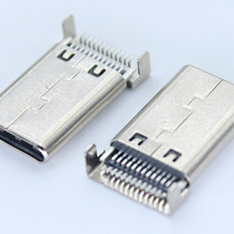 19Pin тип A C-образный разъем для сиденья шина Usb3.1 Зажимная пластина 90 градусов 3,1 передние 24 контакта Панельное крепление Usb-c разъем Smd Smt разъем