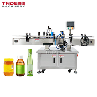 Máquina automática de etiquetas de doble cara, pegatina adhesiva de botella de plástico, plana, redonda, cuadrada