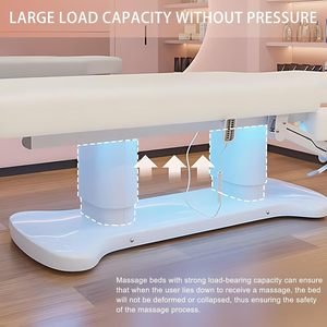 Meja elektrik perawatan medis Salon, Meja pijat Spa, perawatan medis elektrik, tempat tidur kecantikan wajah, bulu mata melengkung, mewah, dapat disesuaikan, 4 Motor - Product Image 6