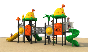 Le parc d'attractions à bas prix d'équipement extérieur commercial de terrain de jeu monte des jeux pour des enfants comprenant des glissières <span class=keywords><strong>en</strong></span> plastique <span class=keywords><strong>en</strong></span> acier - Product Image 3