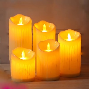 Bougies LED en plastique télécommandées pour Noël, anniversaires et Nouvel An - Décoration de bougies électriques pour l'ambiance de mariage et de la maison - Product Image 6