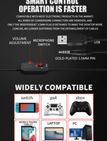 Casque Gamer Filaire USB 3,5 mm avec Microphone Compatible Ordinateur Xbox One Series X S Switch Console de Jeu Vidéo Téléphone Mobile/Audio