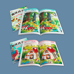 Libri di formazione di pensiero logico per bambini divertenti personalizzati che stampano diversi reperti che catturano l'attenzione - Product Image 2
