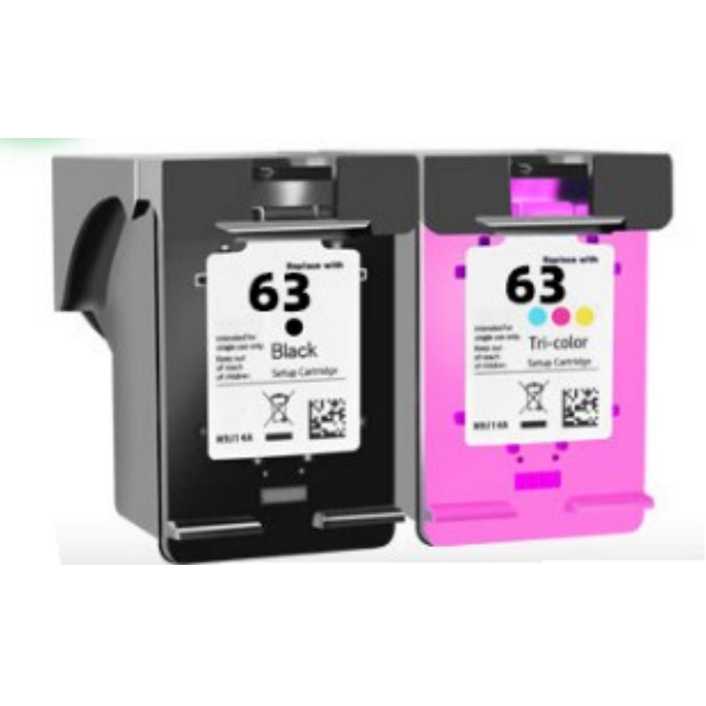 For Hp63 Cartridges for 2130 2131 3630 3632 3830 3833 4512 63 Color Cartridges