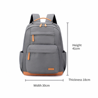 Sac à dos de voyage unisexe léger en Oxford avec fermeture éclair, sac à dos tendance pour les trajets quotidiens, l'école et l'université, imperméable, grande capacité, pour ordinateur portable