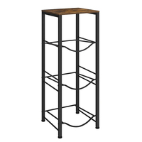 Home Porte-bouteille d'eau de 5 gallons Porte-pichets à 4 niveaux avec 3 fentes Étagères à boire détachables et robustes Organisateur de rangement pour distributeur