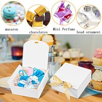 Bougie parfumée romantique, boîte cadeau fine avec ruban, cadeau d'anniversaire créatif pour petit ami, petite amie, souvenir, carton blanc