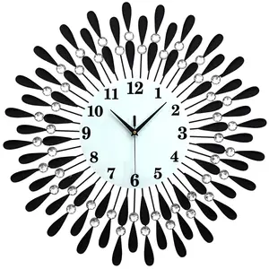 Fabrikant Grensoverschrijdende Creatieve Ambachtelijke Klok Horloge Ijzeren Kunst Wandklok Decoratie Stille Quartz Klok