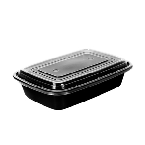 Conteneur de préparation de repas jetable rond en PP de 1000 ml, résistant à la chaleur 130° ℃   Conteneur hermétique pour <span class=keywords><strong>livraison</strong></span> de plats chauds, compatible micro-ondes - Product Image 3