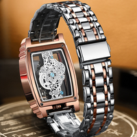 Montre de luxe pour homme BINBOND B5011 5011, bracelet en acier inoxydable, montre de business, lumière nocturne luminescente, calendrier à aiguilles, montre à quartz