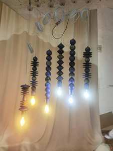 Di alta qualità moderna e minimalista sala da pranzo luce pendente moda camera da letto nera lampada a Led lunghi lampadari - Product Image 6