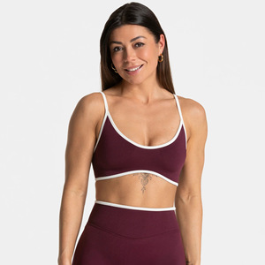 Top Sportivo da Donna Yimo con Scollo a U, Schiena Scoperta, Colori Contrastanti, Modellante, Antiurto, per <span class=keywords><strong>Fitness</strong></span> - Product Image 4