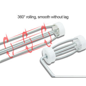 <span class=keywords><strong>Rodillo</strong></span> de pintura estilo jaula con mango de plástico rojo cómodo <span class=keywords><strong>para</strong></span> herramientas de pintura de pared - Product Image 6