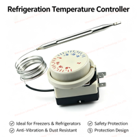 Nouveau thermostat de limite d'épaisseur de glace pour évaporateur électrique pour machine à glaçons Brema C série CB, utilisation domestique, régulateur de température