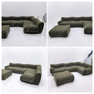 <span class=keywords><strong>Canapé</strong></span> modulaire d'angle Tanzuo Unisofa en tissu compressé, <span class=keywords><strong>2</strong></span> <span class=keywords><strong>places</strong></span>, style traditionnel chinois, avec coussin de luxe en éponge, emballé sous vide - Product Image 6