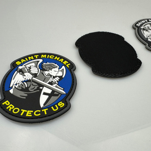 ساينت مايكل باتش PVC قبعات دعم مطاطية سترات تكتيكية معدات أخرى تبو هوك حلقة السحابات تطبيقها - Product Image 5