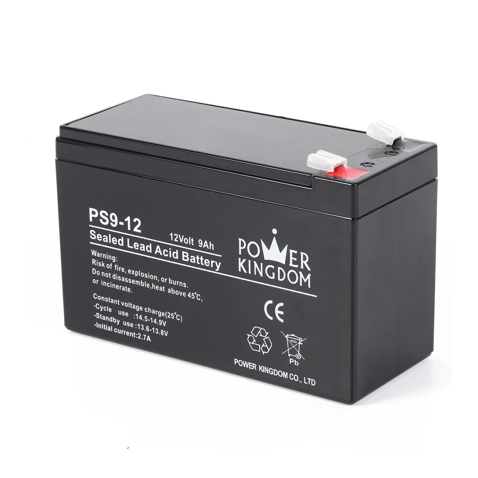 Batterie au plomb scellée Vrla Agm Ups 12v, 9ah, vanne régulée, 5 ans, 99.997%