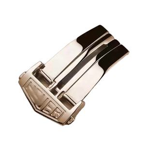 Mattes Poliertes Schwarz Roségold 18mm 20mm Edelstahl Metall Uhrenarmband mit Schmetterlingsschließe für Heuer Uhr Buckle - Product Image 4