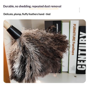 <span class=keywords><strong>Plumeau</strong></span> à plumes d'autruche doux, sans peluches, anti-<span class=keywords><strong>poussière</strong></span>, anti-statique, style zen, pour la maison et la voiture - Product Image 3