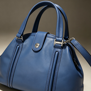 Business Casual <b>Satchel</b> Purse Smooth Leather Snap Closure Detachable Shoulder Strap Multi Pocket Handbag - Product Image 6