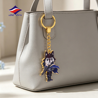 Longzhiyu, fournisseur de souvenirs depuis 20 ans, porte-clés en métal personnalisé avec logo, porte-clés en alliage de zinc, impression UV, porte-clés pour attractions touristiques